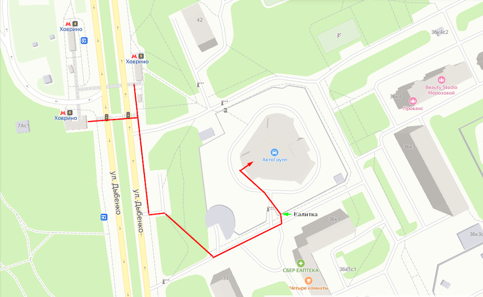 как пройти от метро